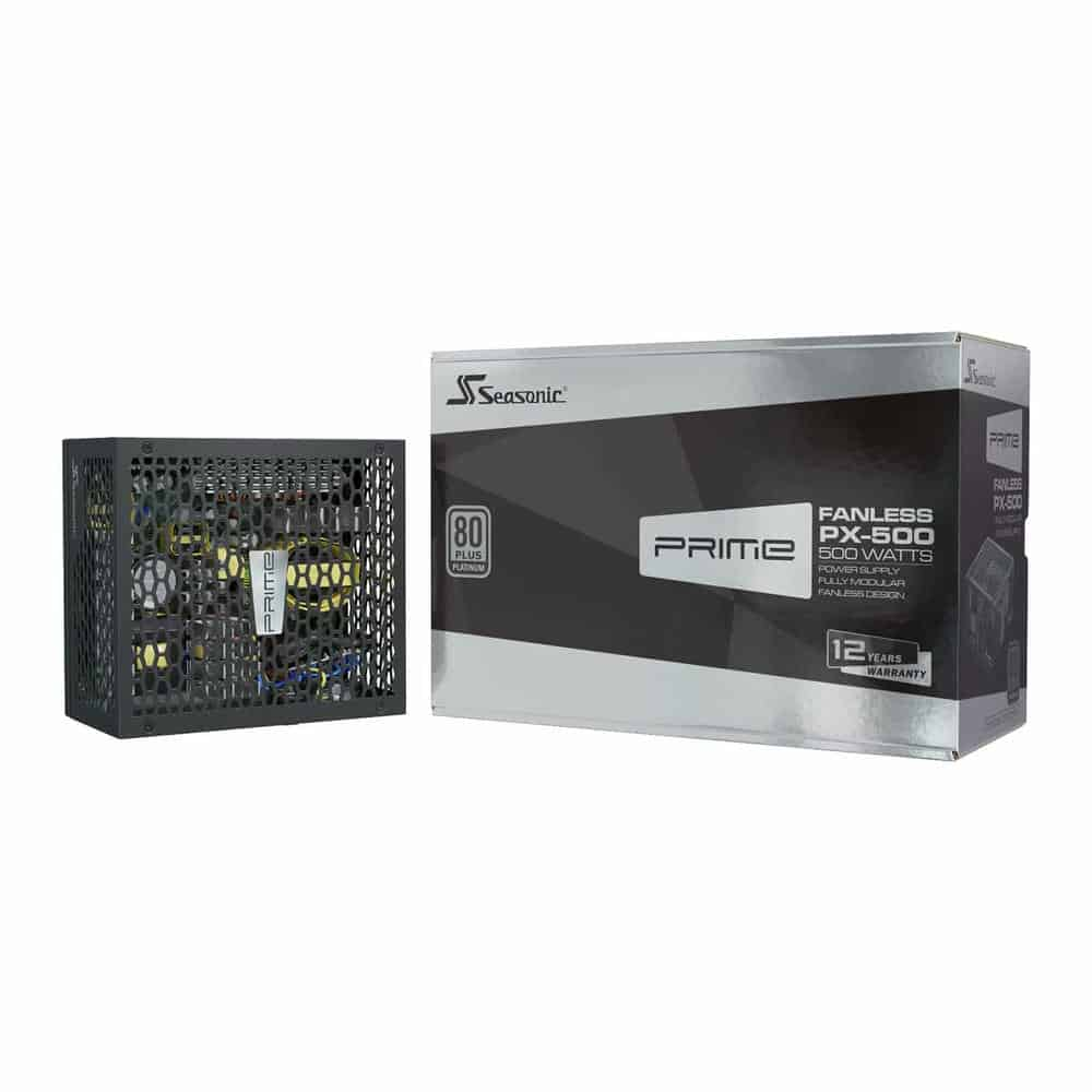 Seasonic PRIME Fanless PX 500 Watt Full Modular 80+ Platinum SILENT PSU/Power Supply